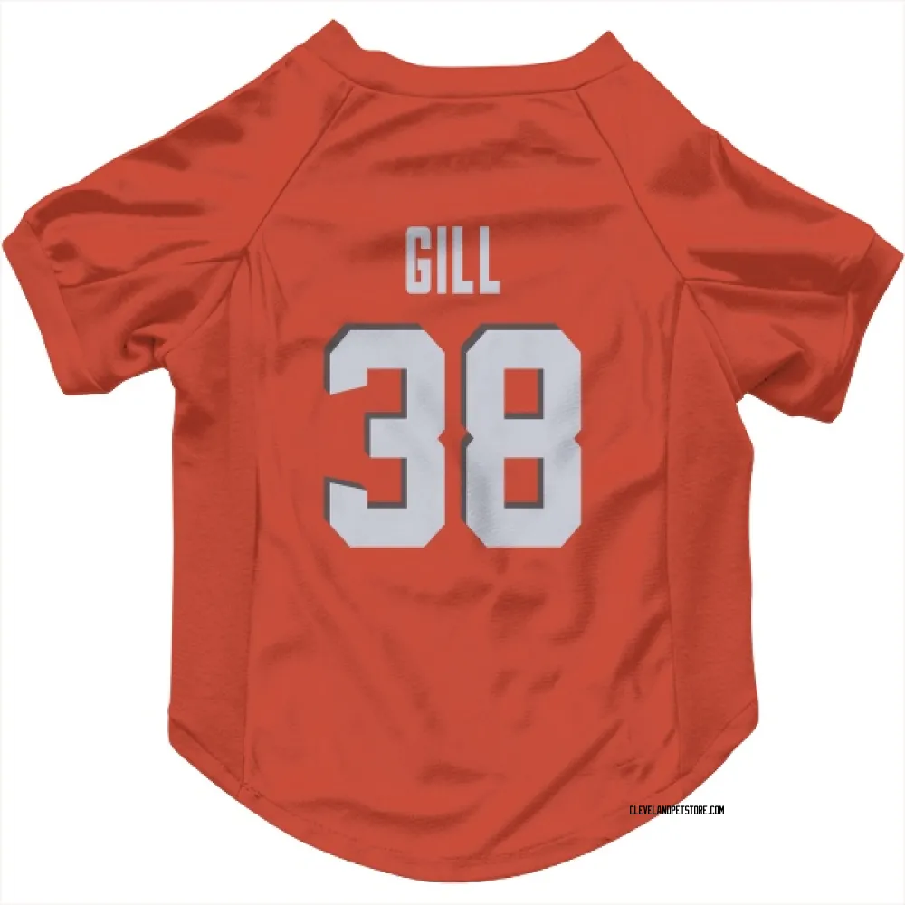 Cleveland Browns Jaelen Gill Orange Pet Jersey for Dog & Cat
