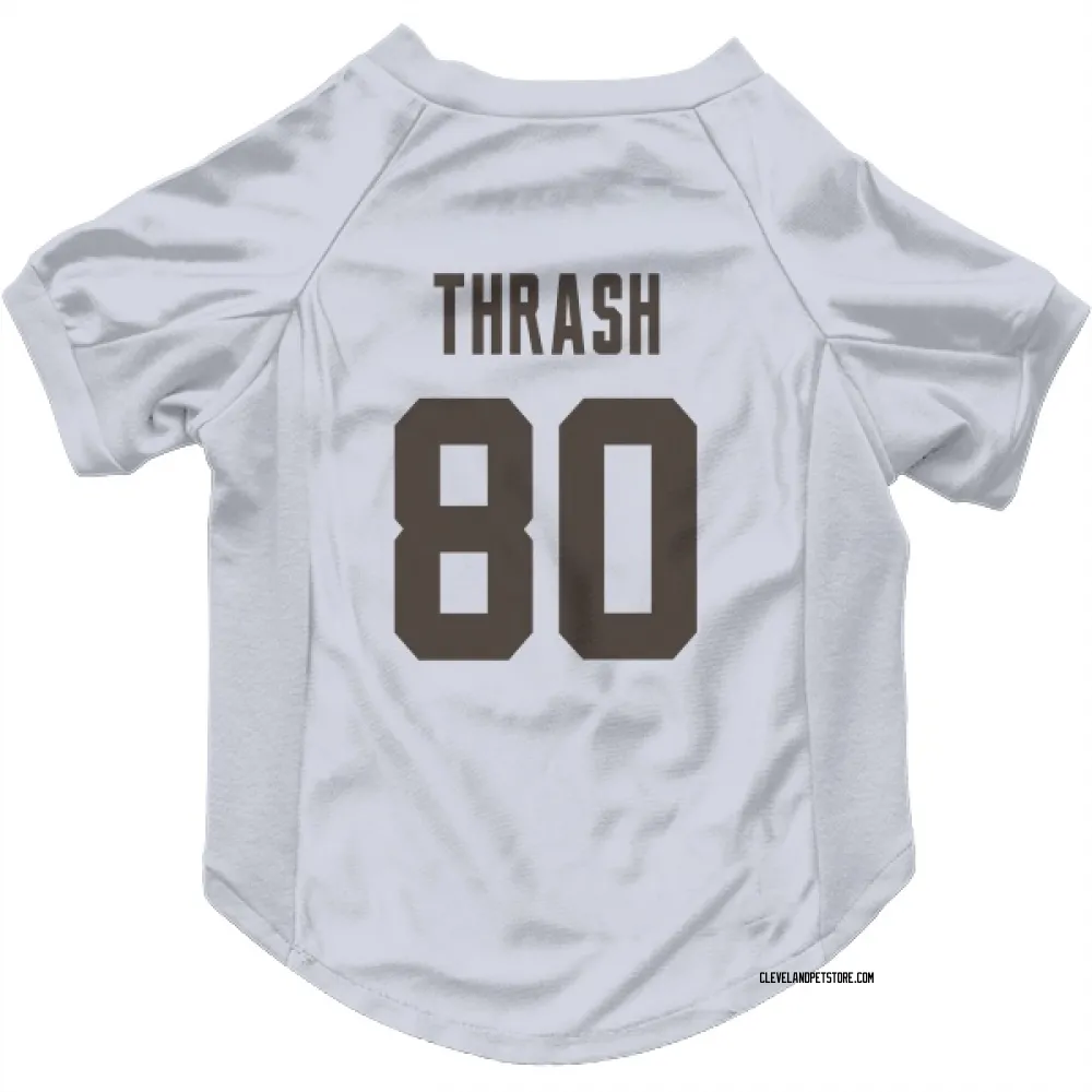 Cleveland Browns Jamari Thrash White Pet Jersey for Dog & Cat