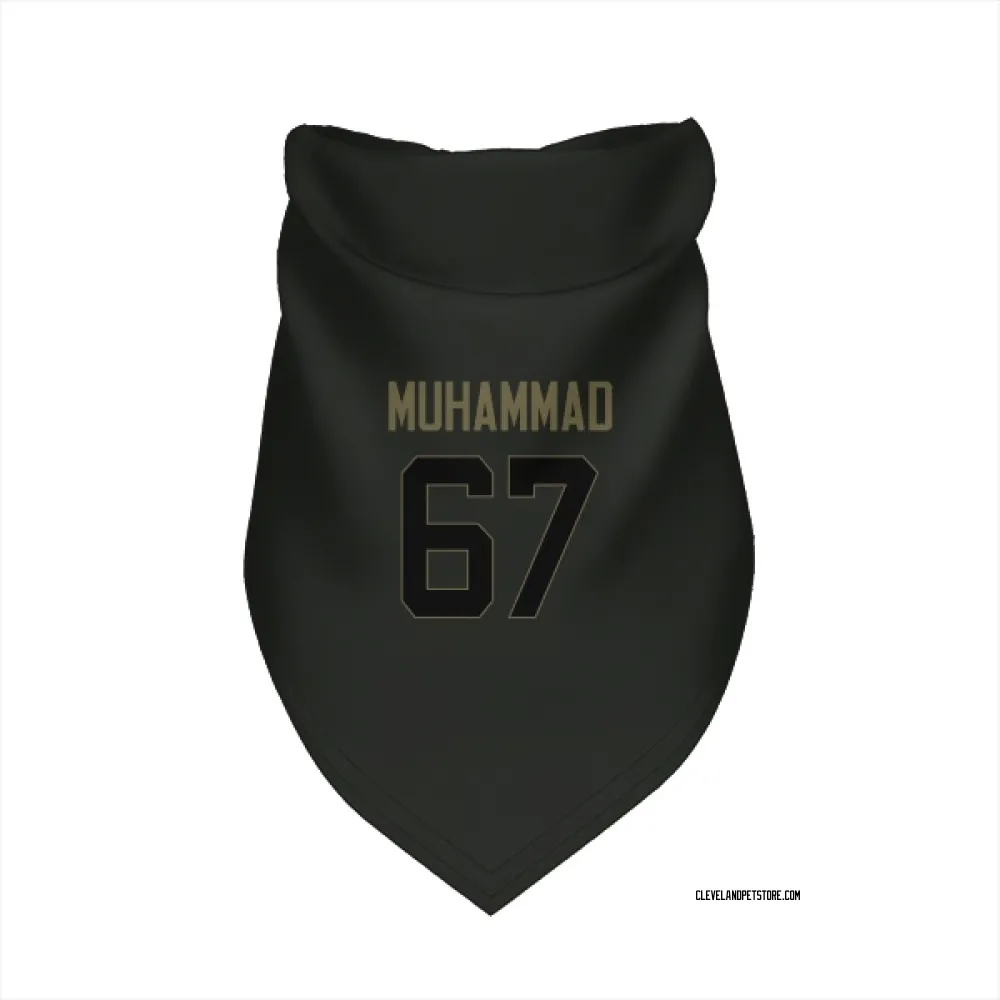 Cleveland Browns Jamil Muhammad Black Service Pet Bandana for Dog & Cat