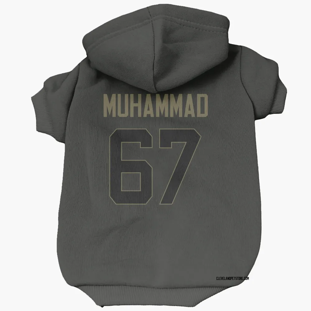 Cleveland Browns Jamil Muhammad Black Service Pet Hoodie for Dog & Cat