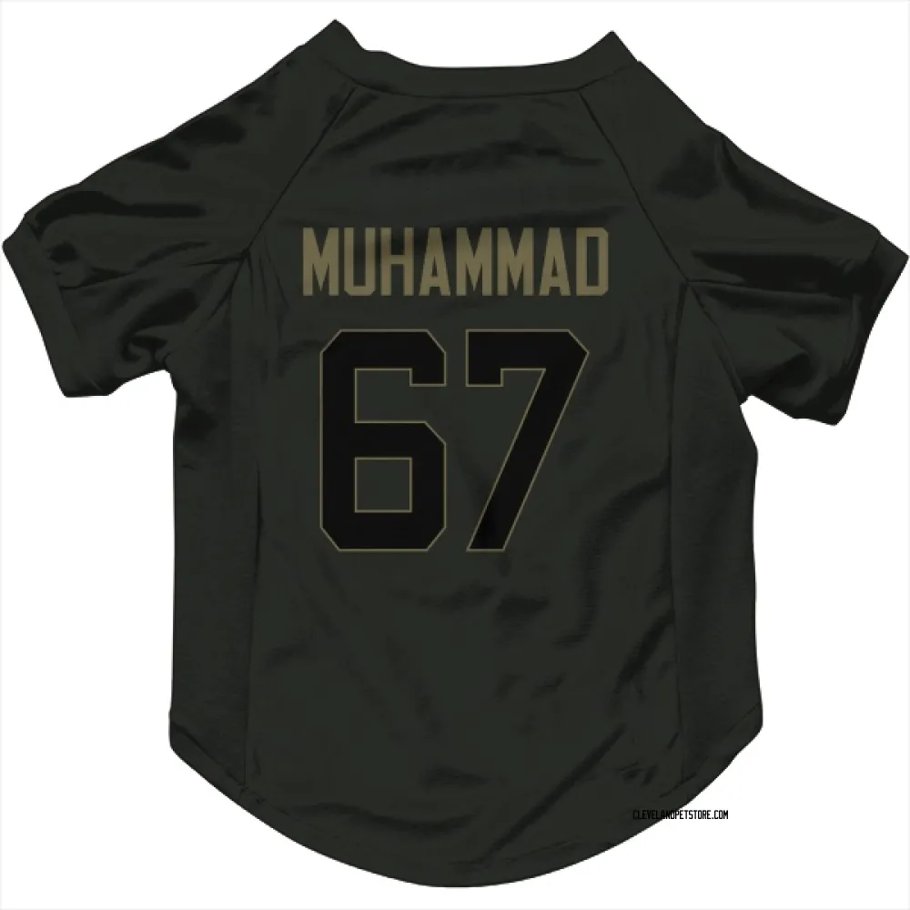 Cleveland Browns Jamil Muhammad Black Service Pet Jersey for Dog & Cat