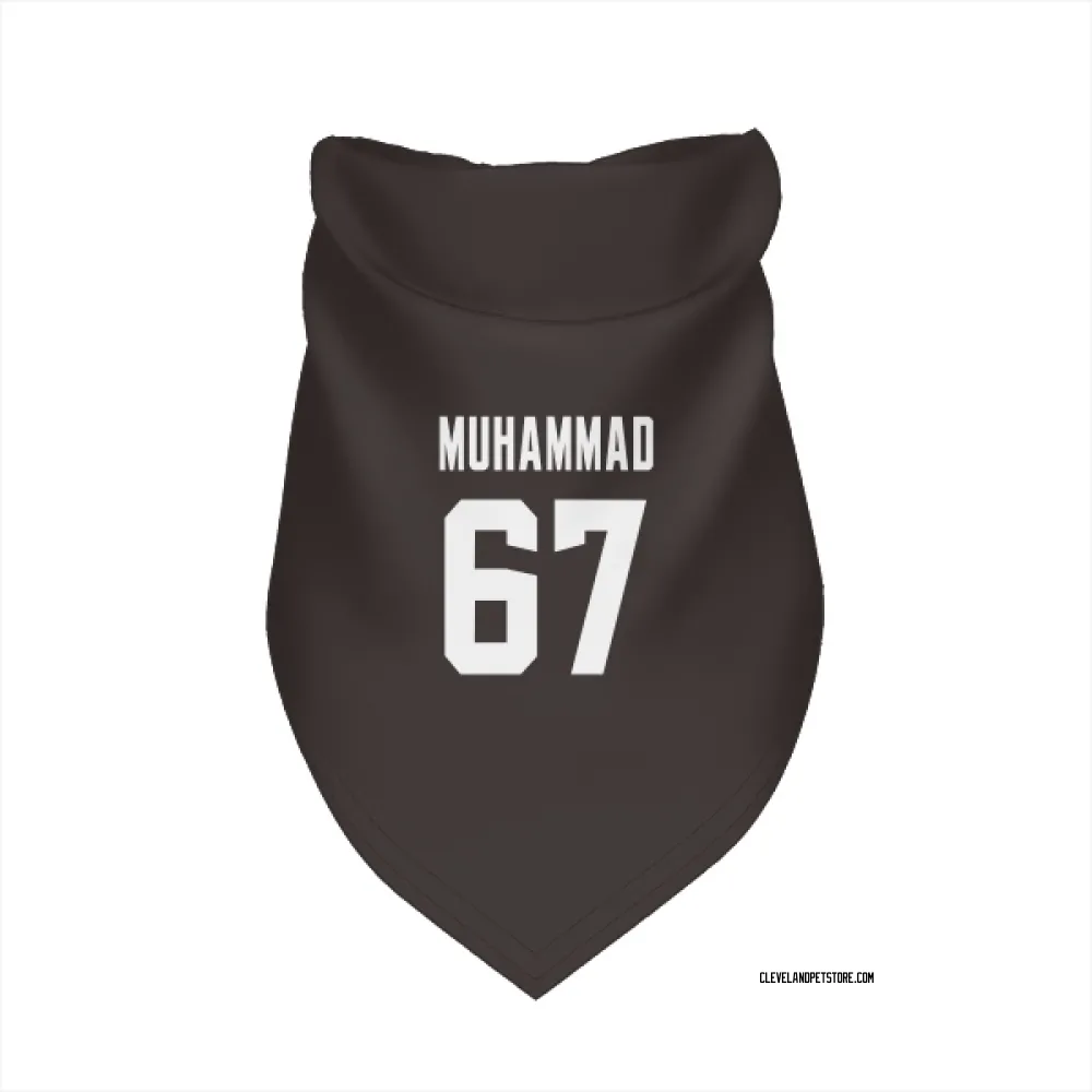 Cleveland Browns Jamil Muhammad Brown Pet Bandana for Dog & Cat