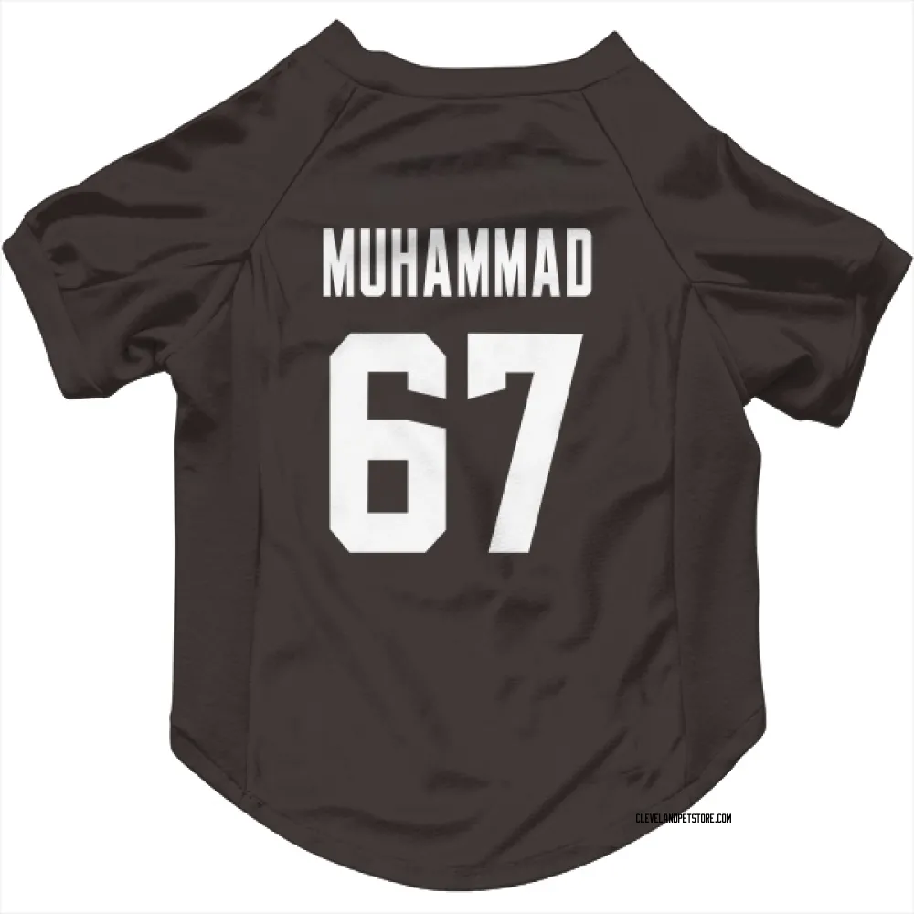 Cleveland Browns Jamil Muhammad Brown Pet Jersey for Dog & Cat