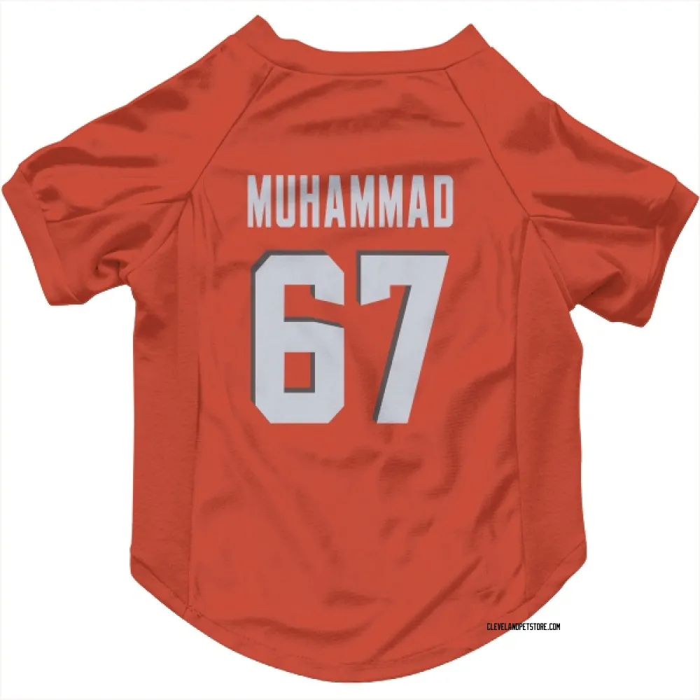 Cleveland Browns Jamil Muhammad Orange Pet Jersey for Dog & Cat