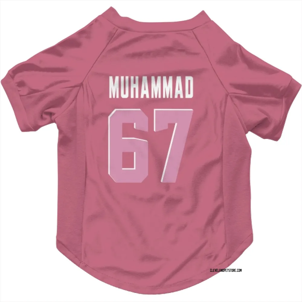 Cleveland Browns Jamil Muhammad Pink Pet Jersey for Dog & Cat