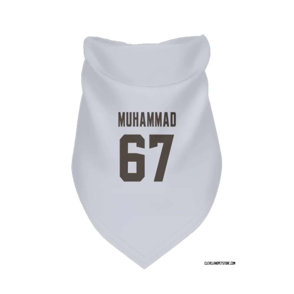 Cleveland Browns Jamil Muhammad White Pet Bandana for Dog & Cat