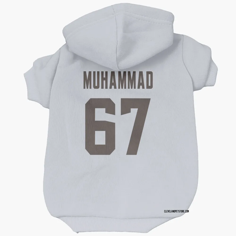 Cleveland Browns Jamil Muhammad White Pet Hoodie for Dog & Cat