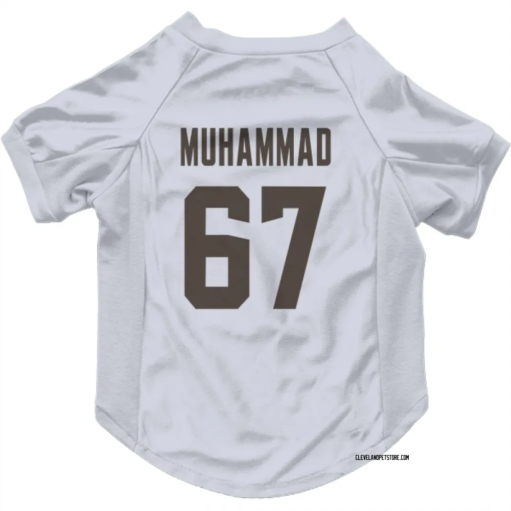 Cleveland Browns Jamil Muhammad White Pet Jersey for Dog & Cat