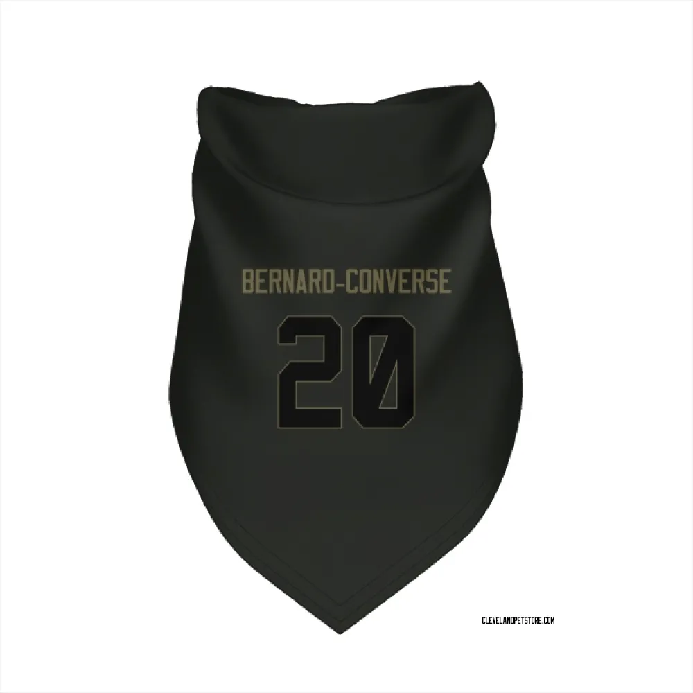 Cleveland Browns Jarrick Bernard-Converse Black Service Pet Bandana for Dog & Cat