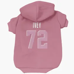 Cleveland Browns Jason Ivey Pink Pet Hoodie for Dog & Cat