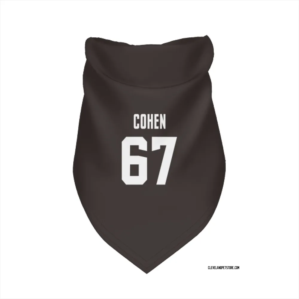 Cleveland Browns Javion Cohen Brown Pet Bandana for Dog & Cat