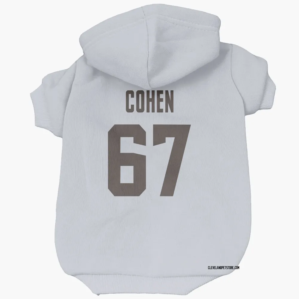 Cleveland Browns Javion Cohen White Pet Hoodie for Dog & Cat