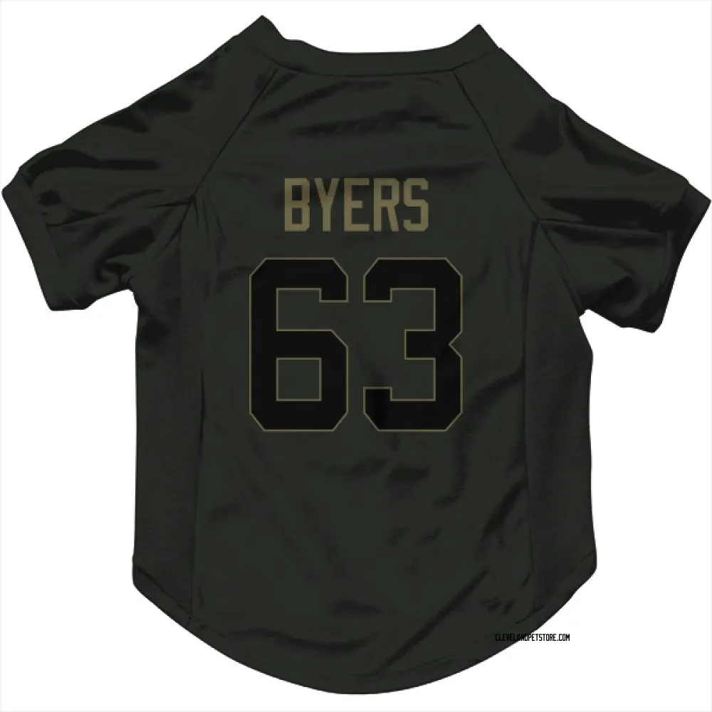 Cleveland Browns Jeremiah Byers Black Service Pet Jersey for Dog & Cat