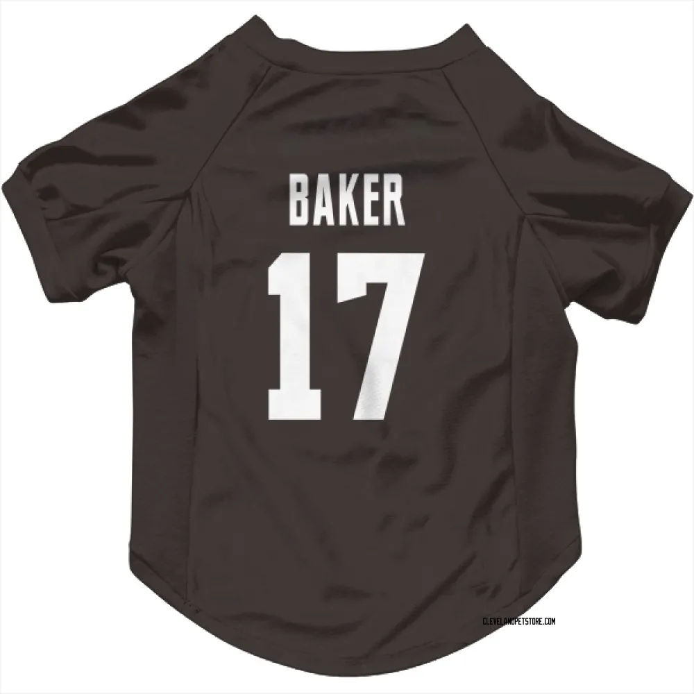 Cleveland Browns Jerome Baker Brown Pet Jersey for Dog & Cat