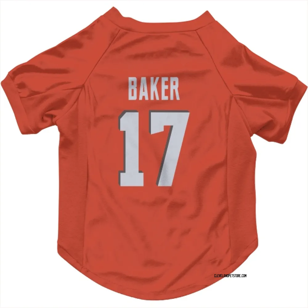 Cleveland Browns Jerome Baker Orange Pet Jersey for Dog & Cat