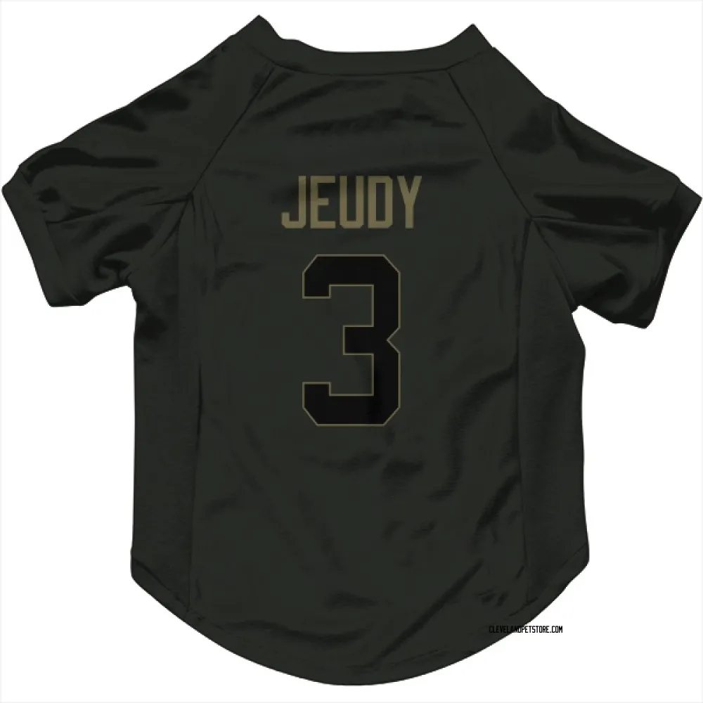 Cleveland Browns Jerry Jeudy Black Service Pet Jersey for Dog & Cat