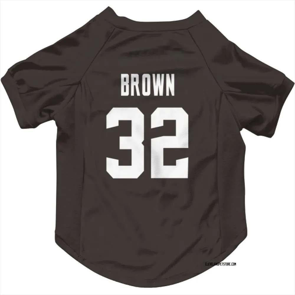 Cleveland Browns Jim Brown Brown Pet Jersey for Dog & Cat