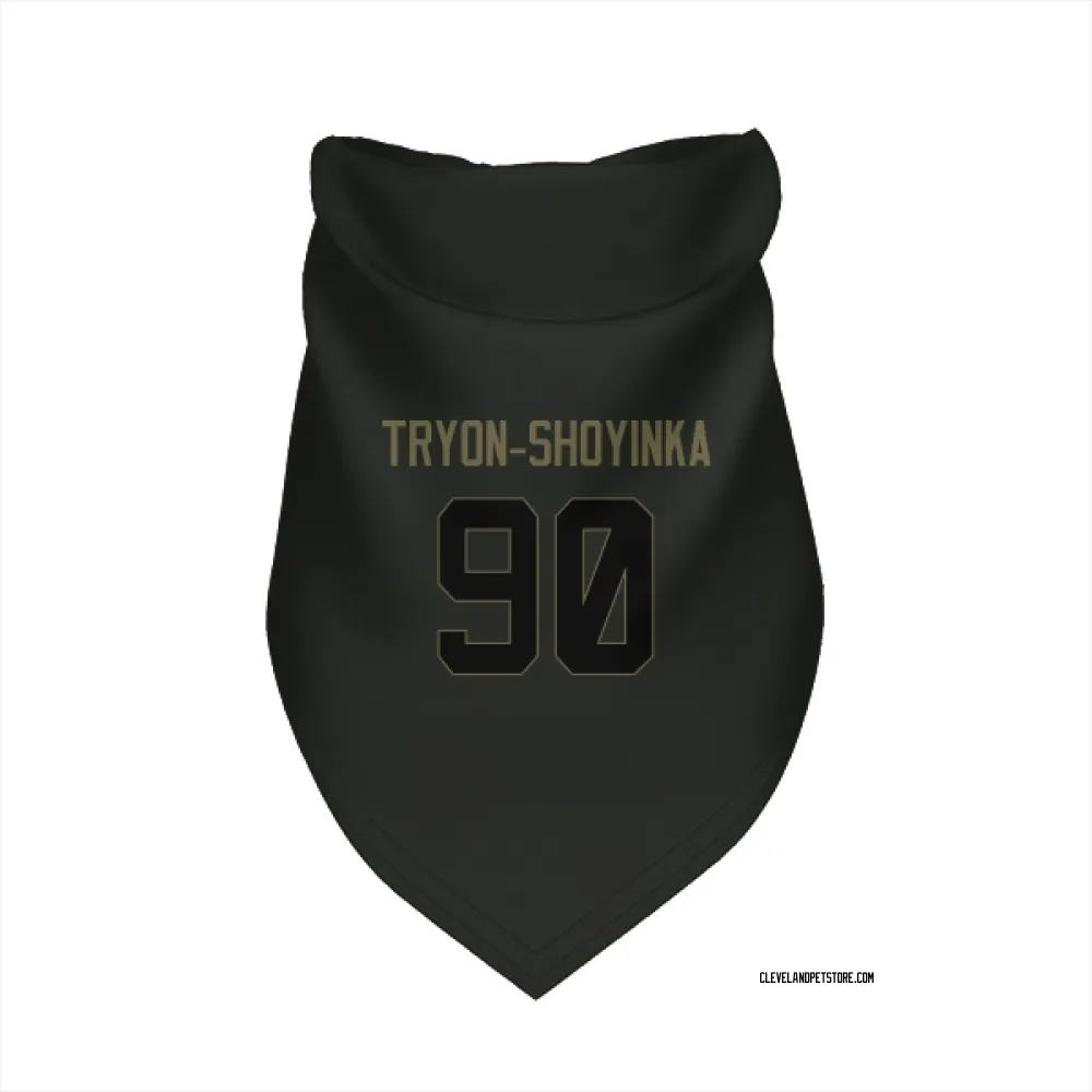 Cleveland Browns Joe Tryon-Shoyinka Black Service Pet Bandana for Dog & Cat
