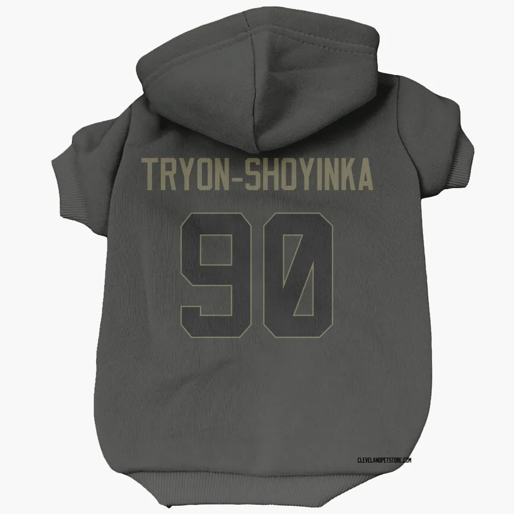 Cleveland Browns Joe Tryon-Shoyinka Black Service Pet Hoodie for Dog & Cat