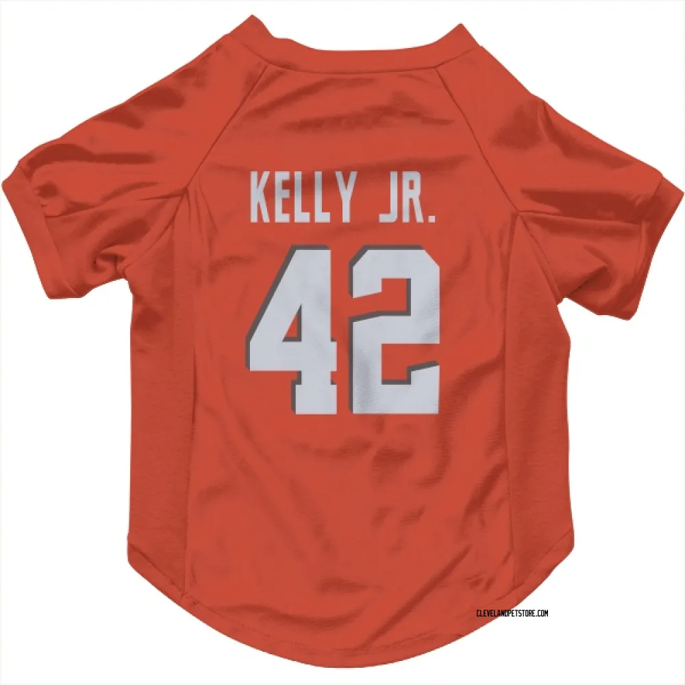 Cleveland Browns John Kelly Jr. Orange Pet Jersey for Dog & Cat