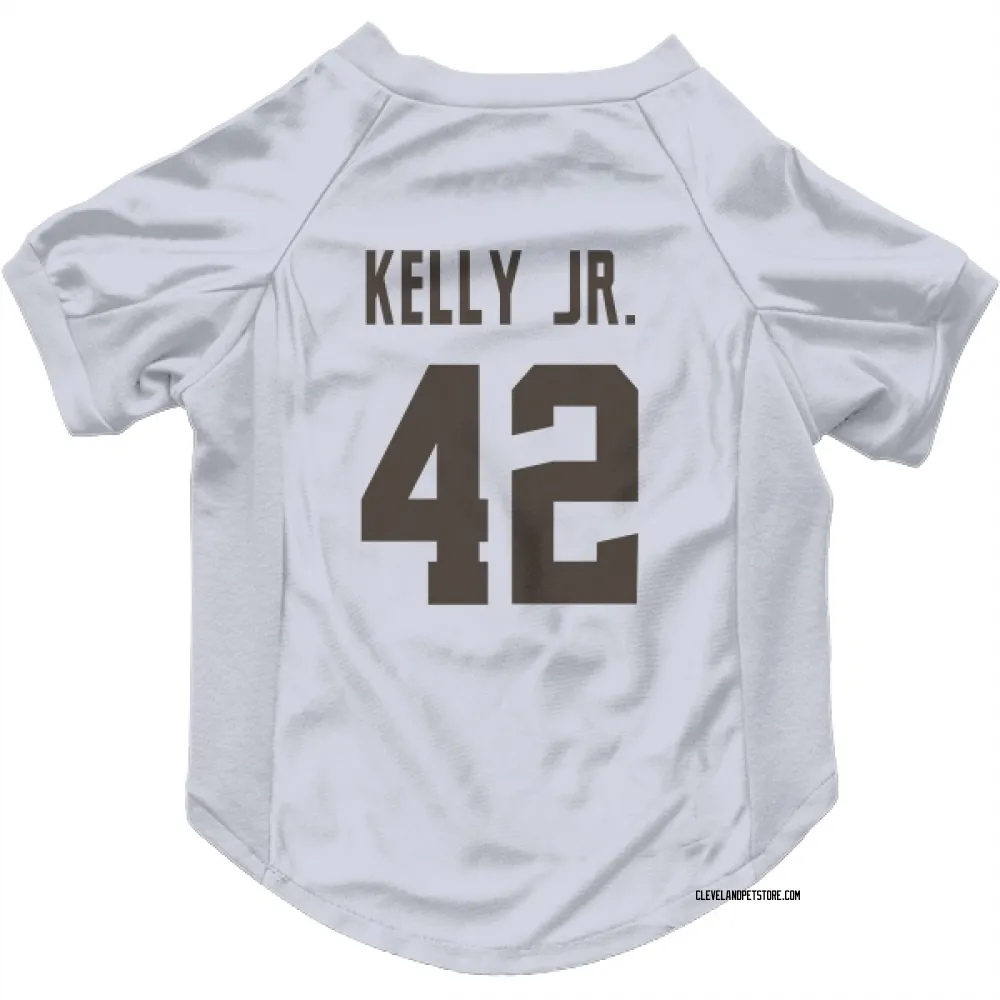 Cleveland Browns John Kelly Jr. White Pet Jersey for Dog & Cat