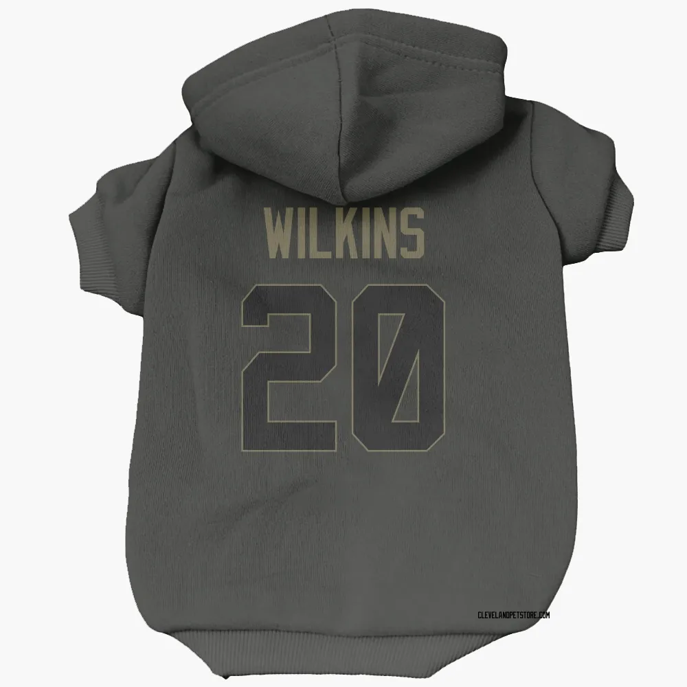 Cleveland Browns Jordan Wilkins Black Service Pet Hoodie for Dog & Cat