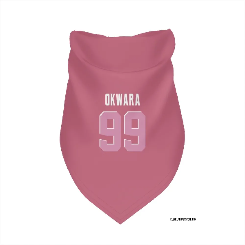 Cleveland Browns Julian Okwara Pink Pet Bandana for Dog & Cat