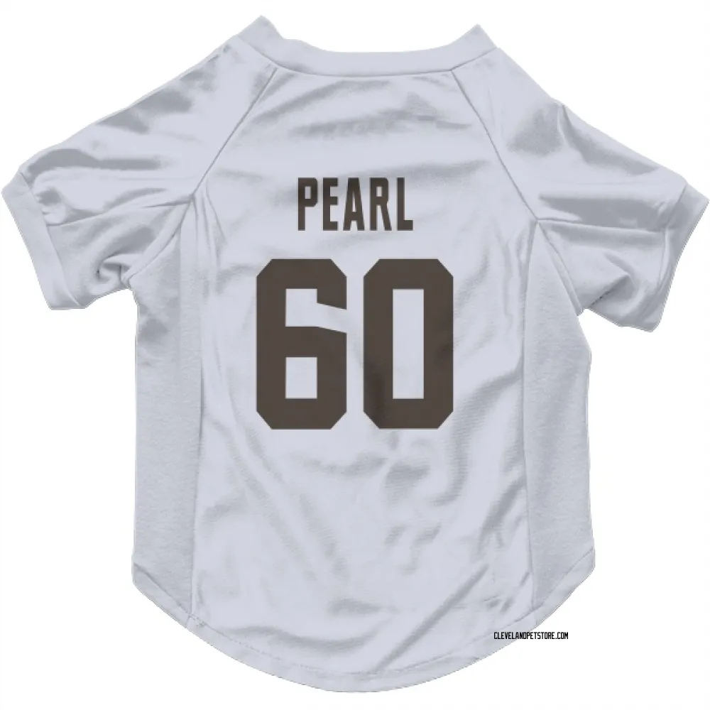 Cleveland Browns Julian Pearl White Pet Jersey for Dog & Cat