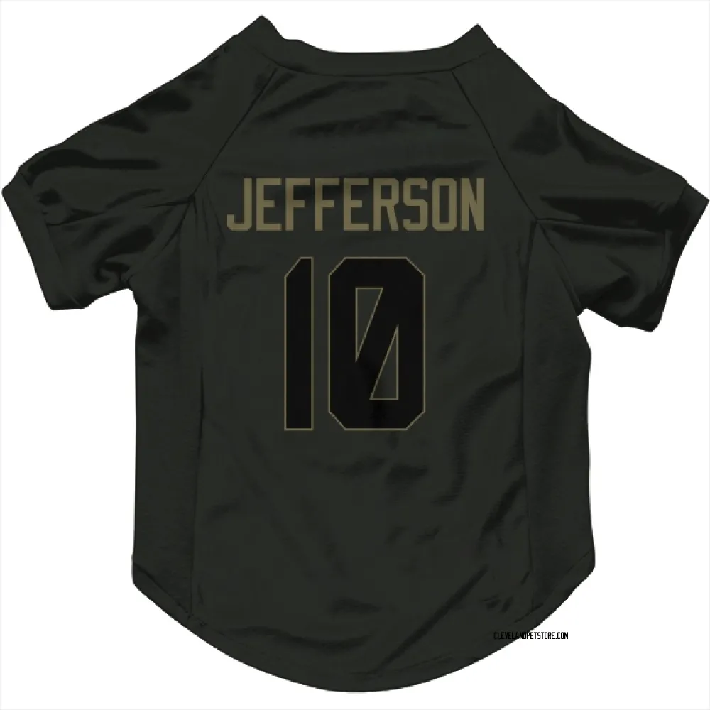 Cleveland Browns Justin Jefferson Black Service Pet Jersey for Dog & Cat