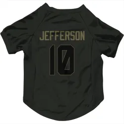Cleveland Browns Justin Jefferson Black Service Pet Jersey for Dog & Cat