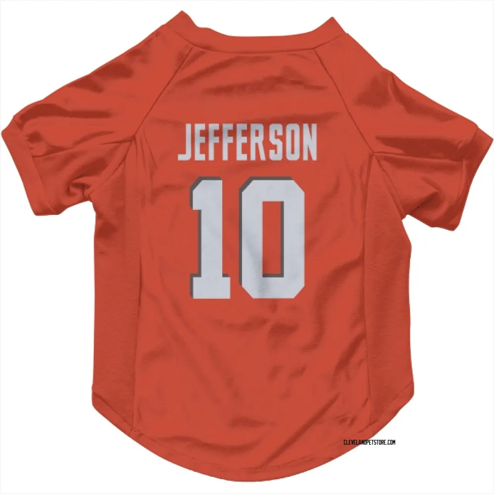 Cleveland Browns Justin Jefferson Orange Pet Jersey for Dog & Cat