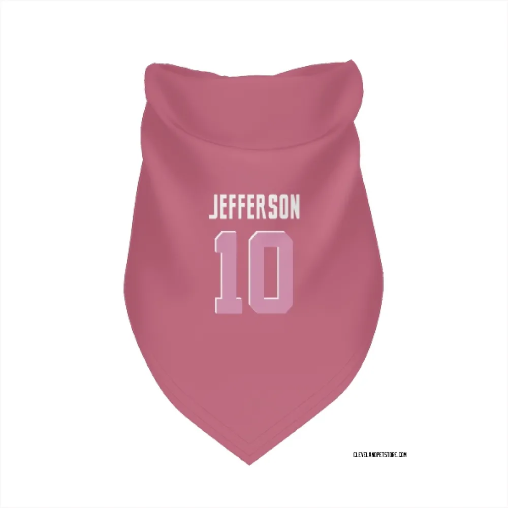 Cleveland Browns Justin Jefferson Pink Pet Bandana for Dog & Cat