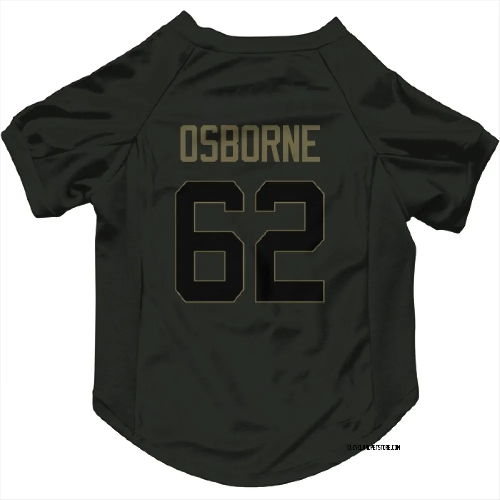 Cleveland Browns Justin Osborne Black Service Pet Jersey for Dog & Cat