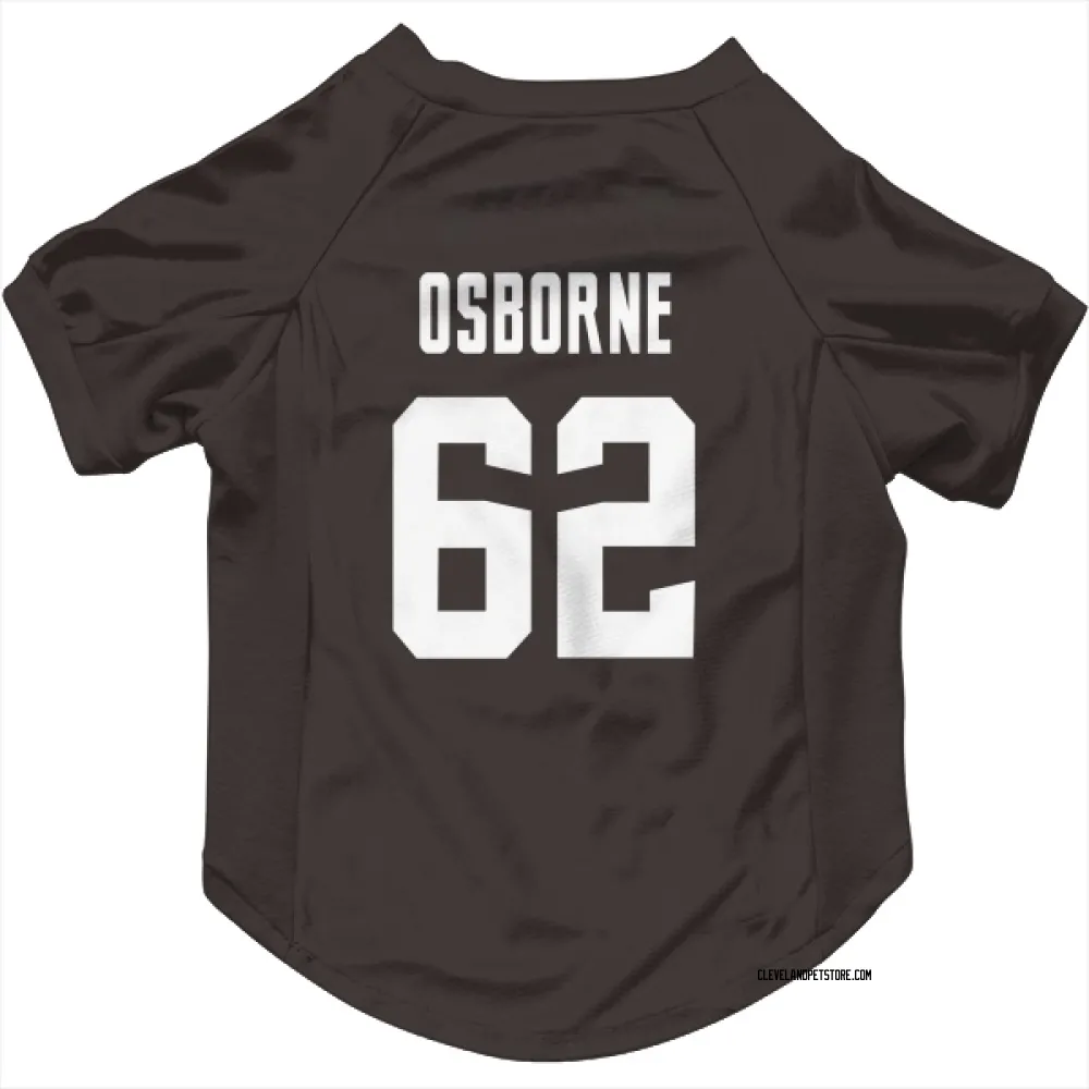 Cleveland Browns Justin Osborne Brown Pet Jersey for Dog & Cat