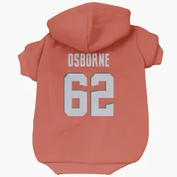 Cleveland Browns Justin Osborne Orange Pet Hoodie for Dog & Cat