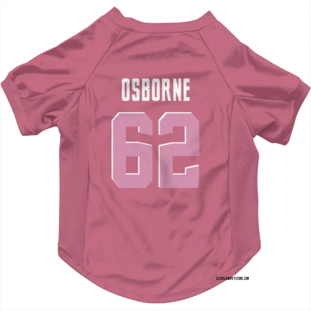 Cleveland Browns Justin Osborne Pink Pet Jersey for Dog & Cat