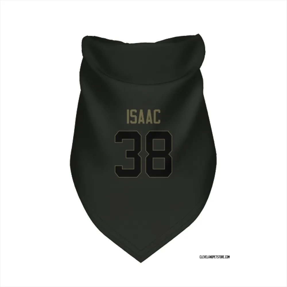 Cleveland Browns Keenan Isaac Black Service Pet Bandana for Dog & Cat