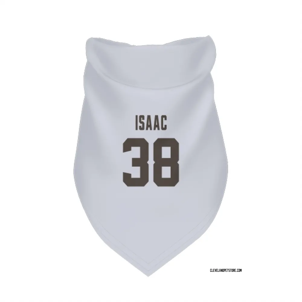 Cleveland Browns Keenan Isaac White Pet Bandana for Dog & Cat