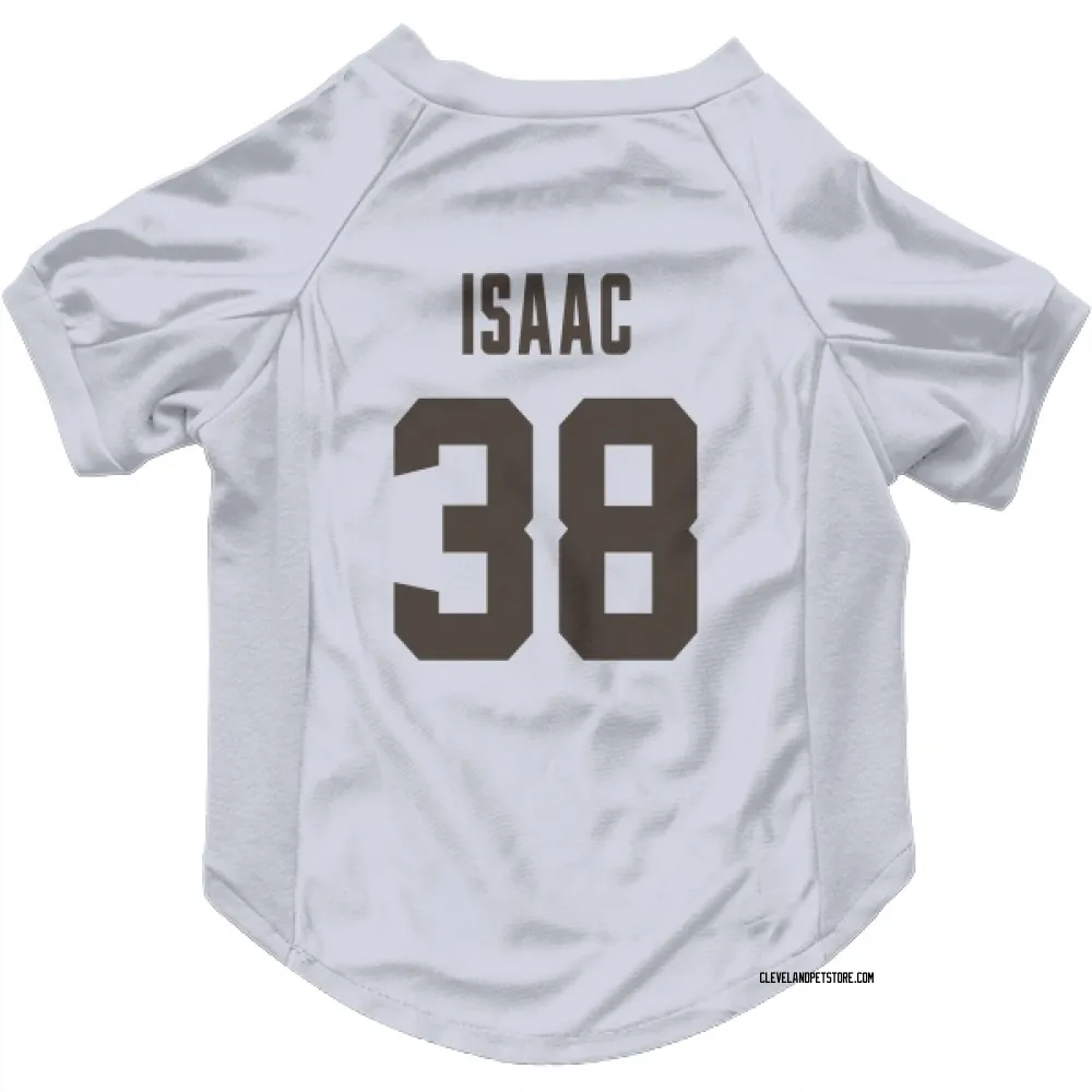 Cleveland Browns Keenan Isaac White Pet Jersey for Dog & Cat