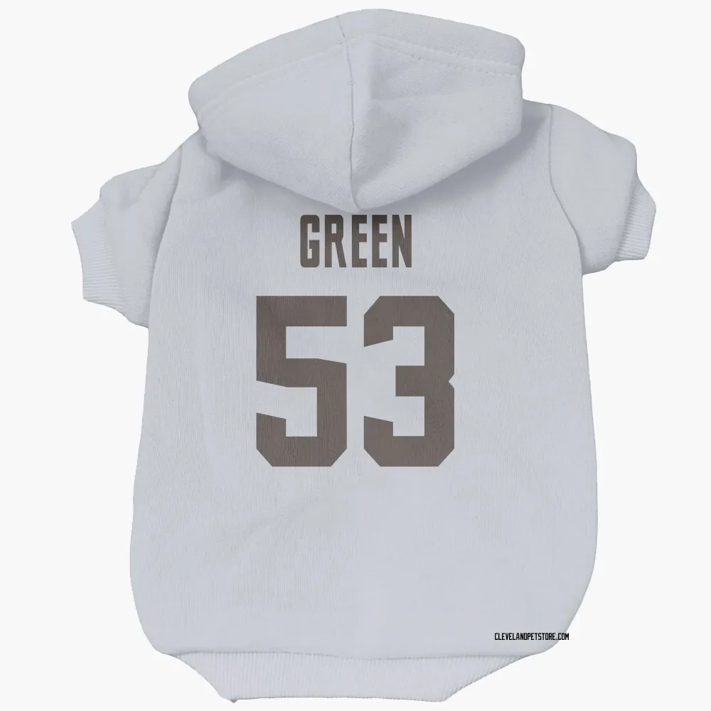 Cleveland Browns Kendrick Green White Pet Hoodie for Dog & Cat