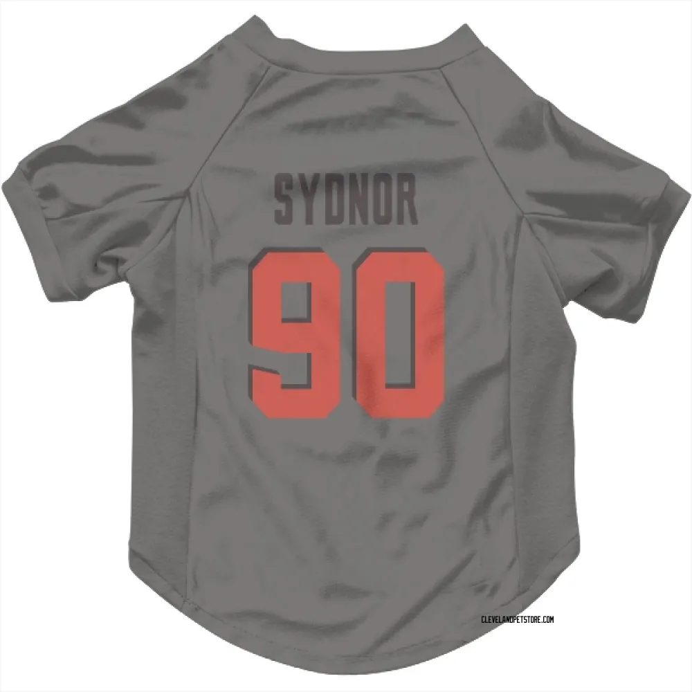 Cleveland Browns Khordae Sydnor Gray Pet Jersey for Dog & Cat