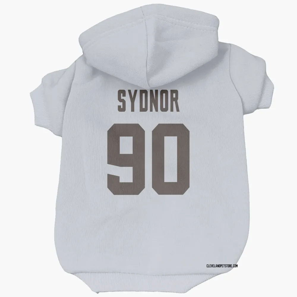 Cleveland Browns Khordae Sydnor White Pet Hoodie for Dog & Cat