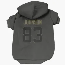 Cleveland Browns Kisean Johnson Black Service Pet Hoodie for Dog & Cat