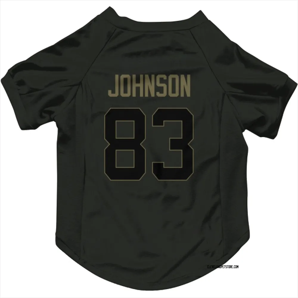 Cleveland Browns Kisean Johnson Black Service Pet Jersey for Dog & Cat