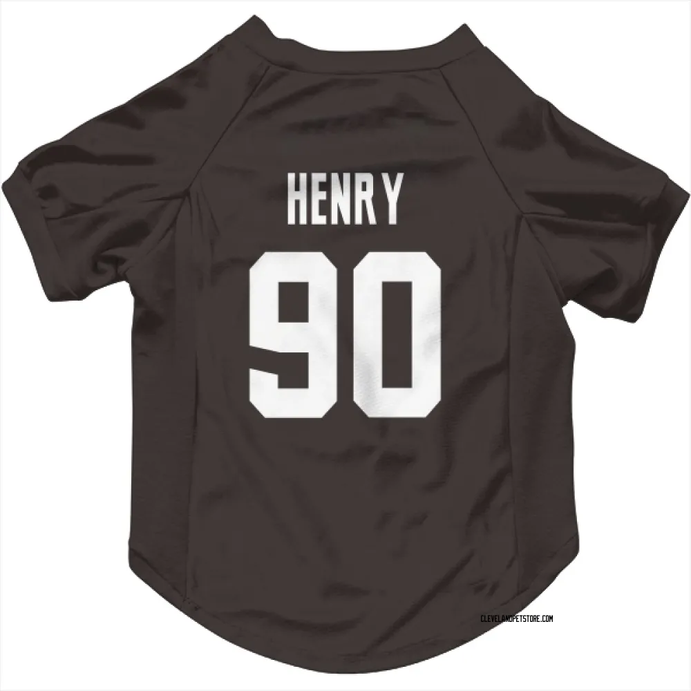 Cleveland Browns KJ Henry Brown Pet Jersey for Dog & Cat