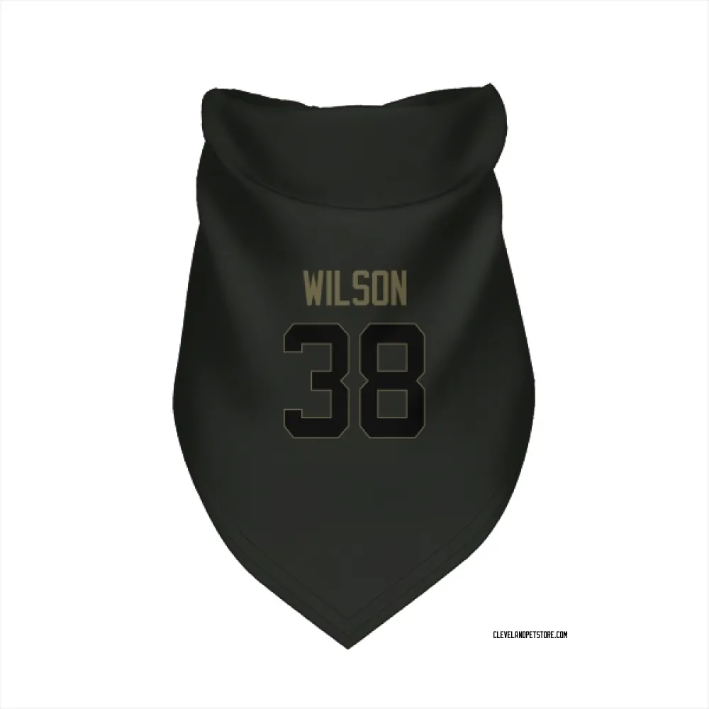 Cleveland Browns Kole Wilson Black Service Pet Bandana for Dog & Cat
