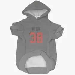 Cleveland Browns Kole Wilson Gray Pet Hoodie for Dog & Cat