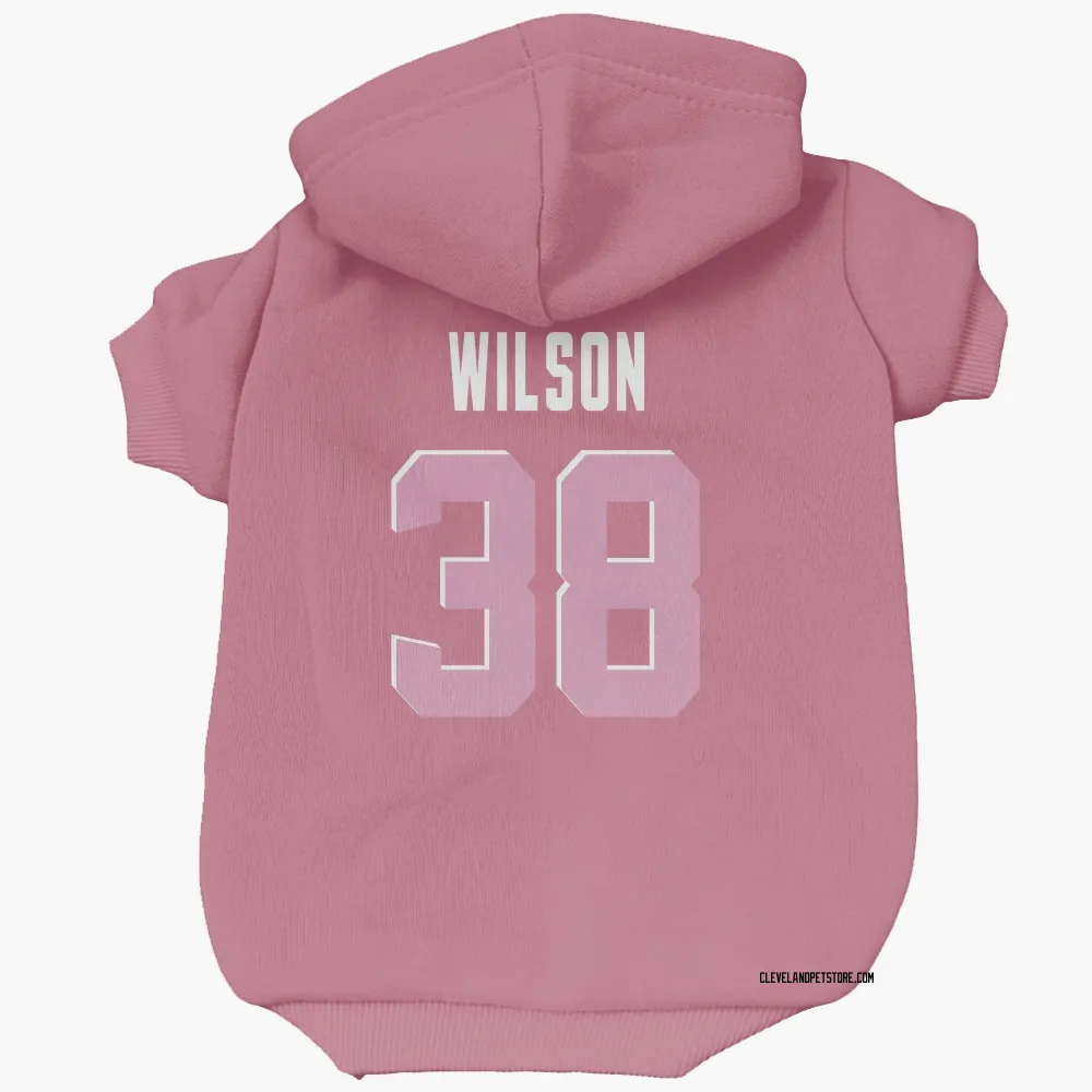 Cleveland Browns Kole Wilson Pink Pet Hoodie for Dog & Cat