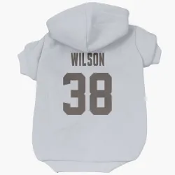 Cleveland Browns Kole Wilson White Pet Hoodie for Dog & Cat