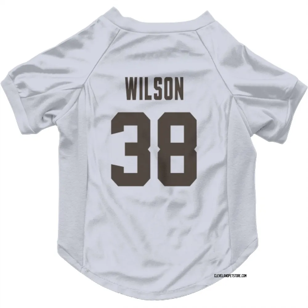 Cleveland Browns Kole Wilson White Pet Jersey for Dog & Cat